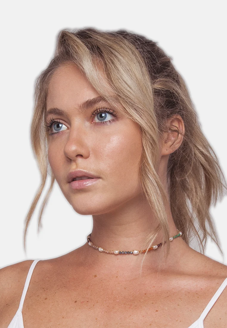 Handcrafted macramé gemstone bracelets from Bali