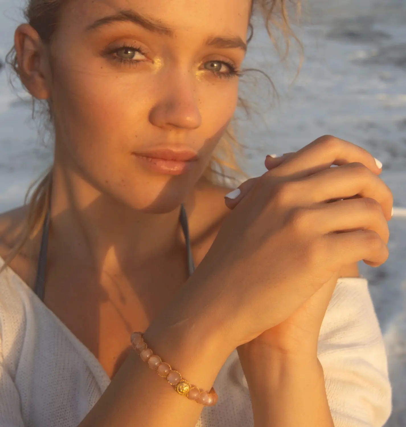 Handcrafted macramé gemstone bracelets from Bali