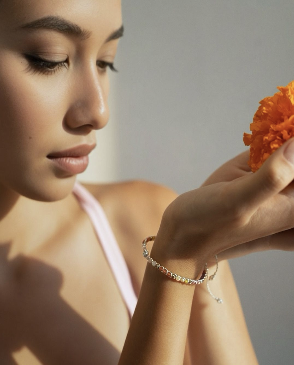 Handcrafted macramé gemstone bracelets from Bali