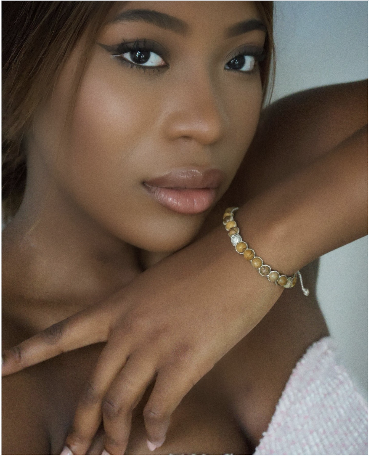 Handcrafted macramé gemstone bracelets from Bali