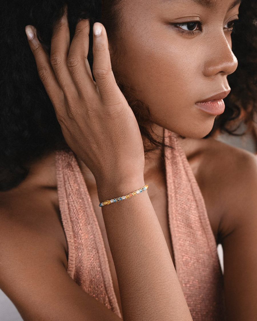 Sun Solar Flare Bracelet | Gold