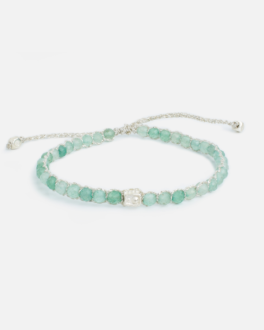 Green Jade Bracelet | Silver