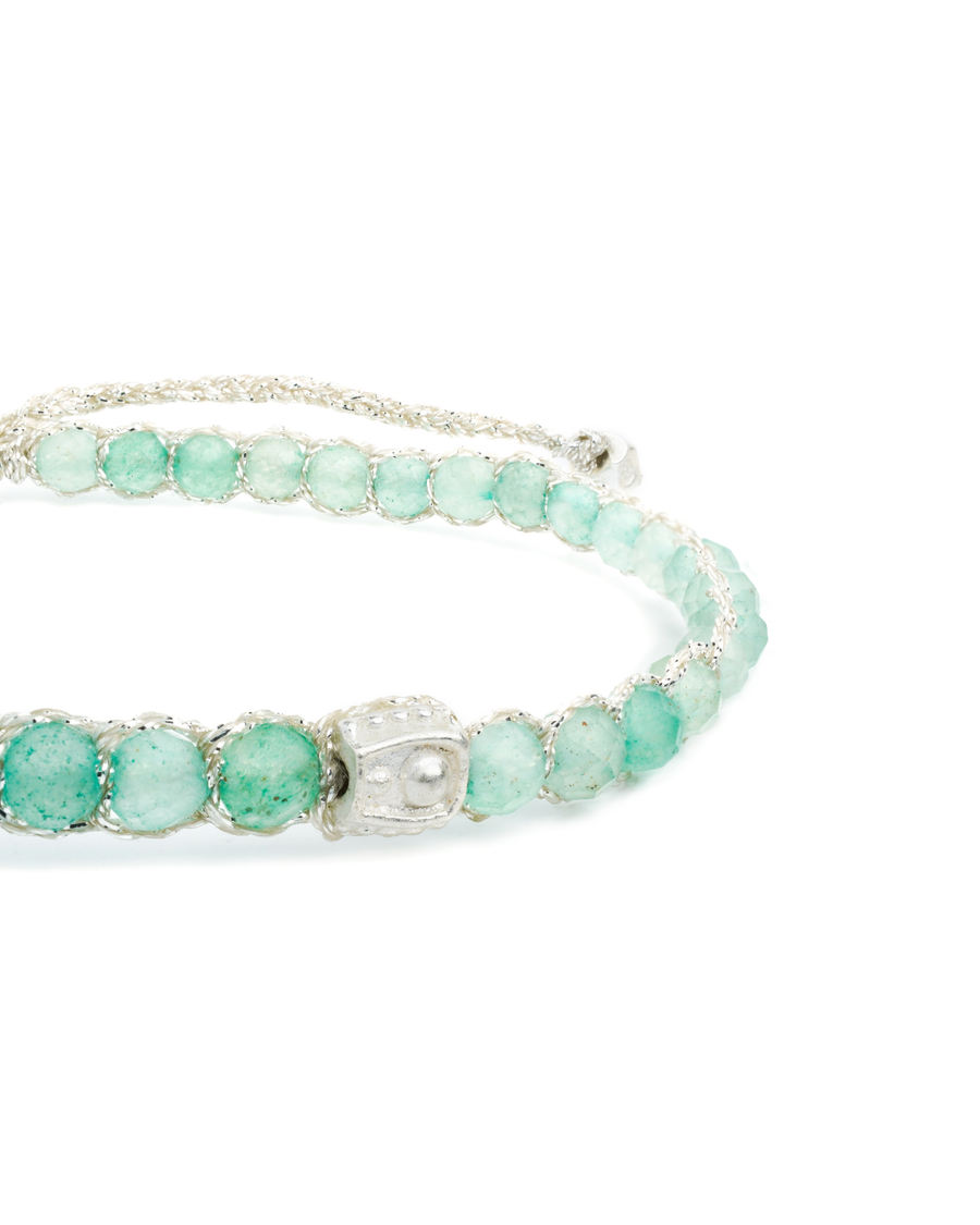 Green Jade Bracelet | Silver