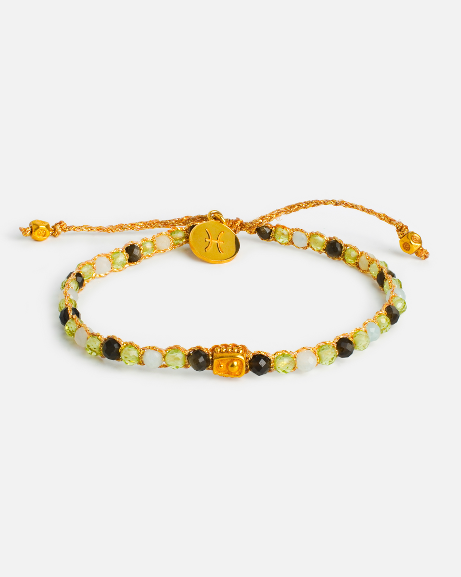 Pisces March Bracelet  |  Gold