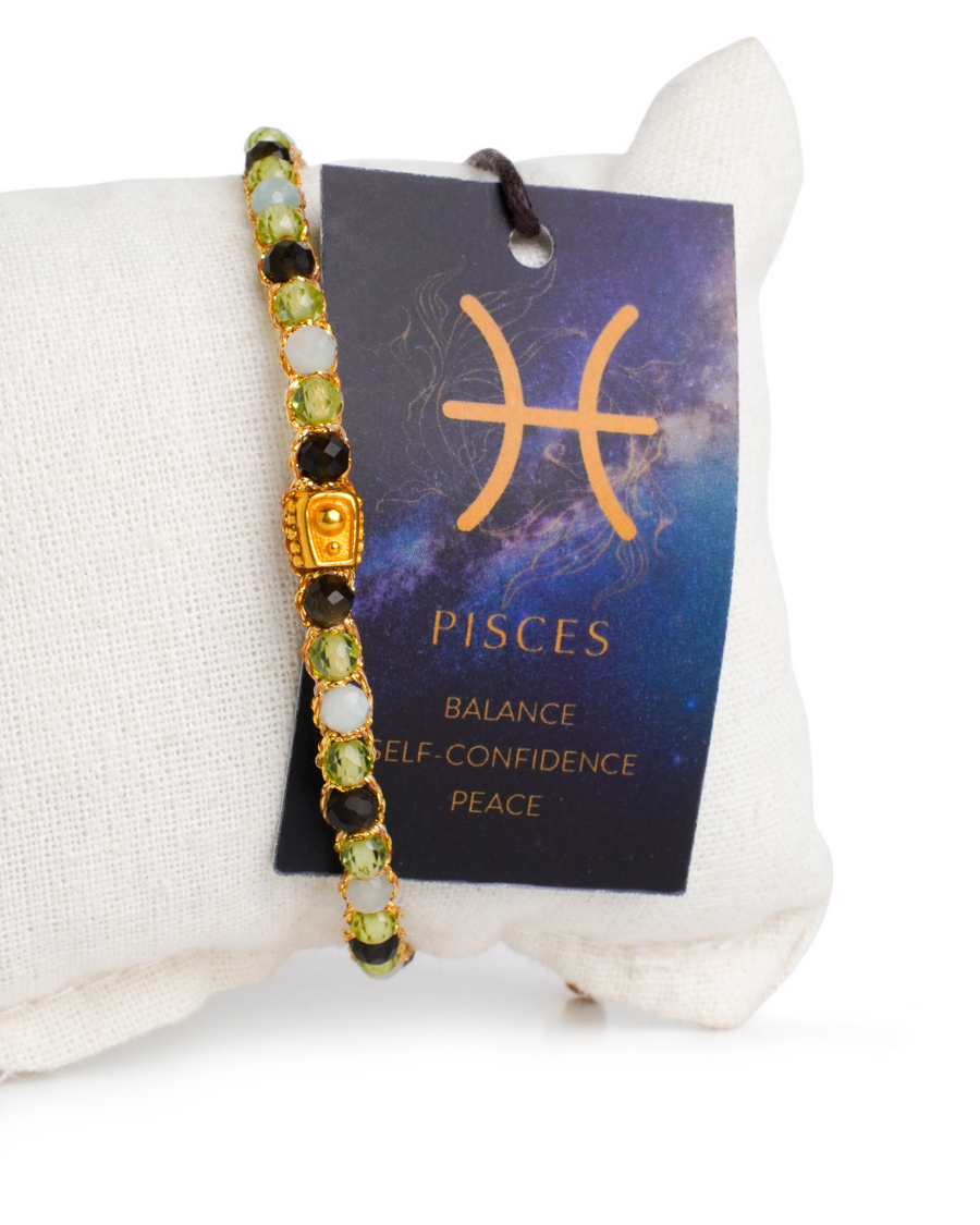 Pisces March Bracelet  |  Gold