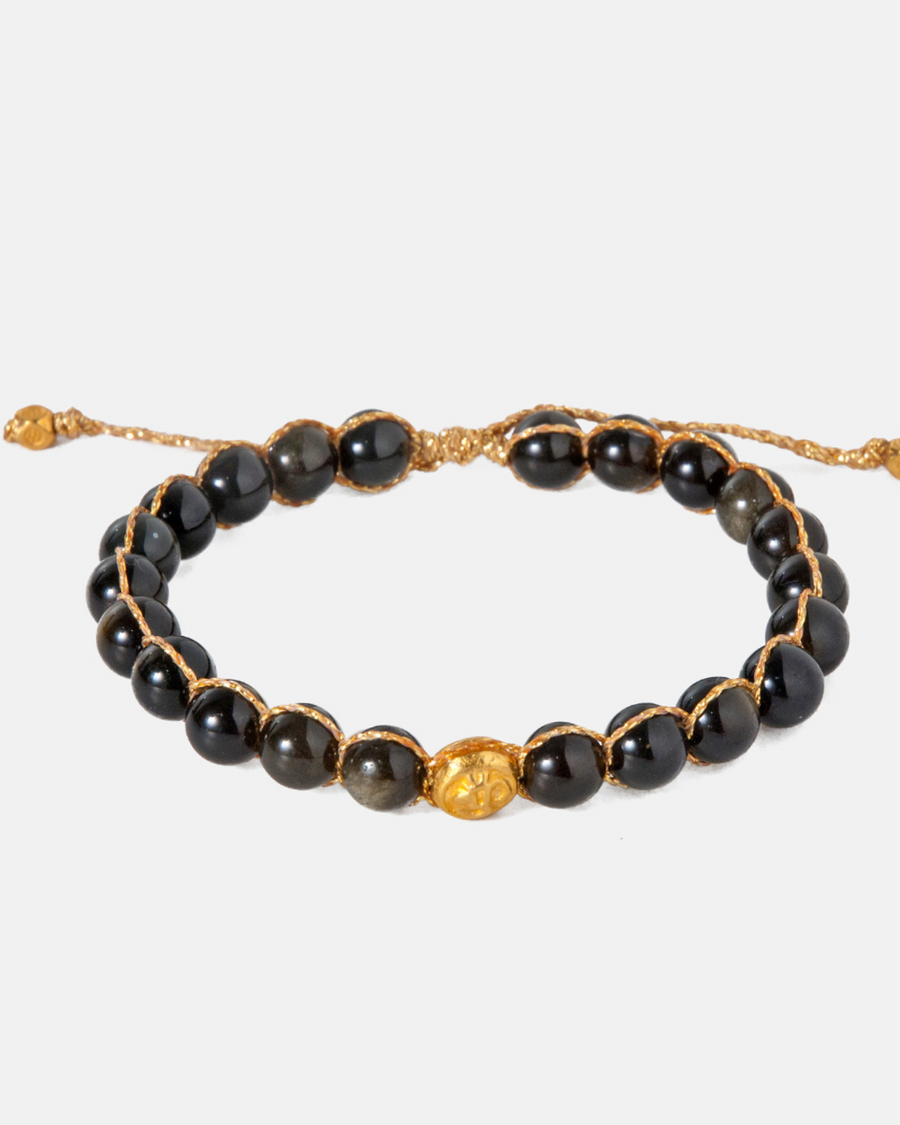 Golden Obsidian 6mm Bracelet | Gold