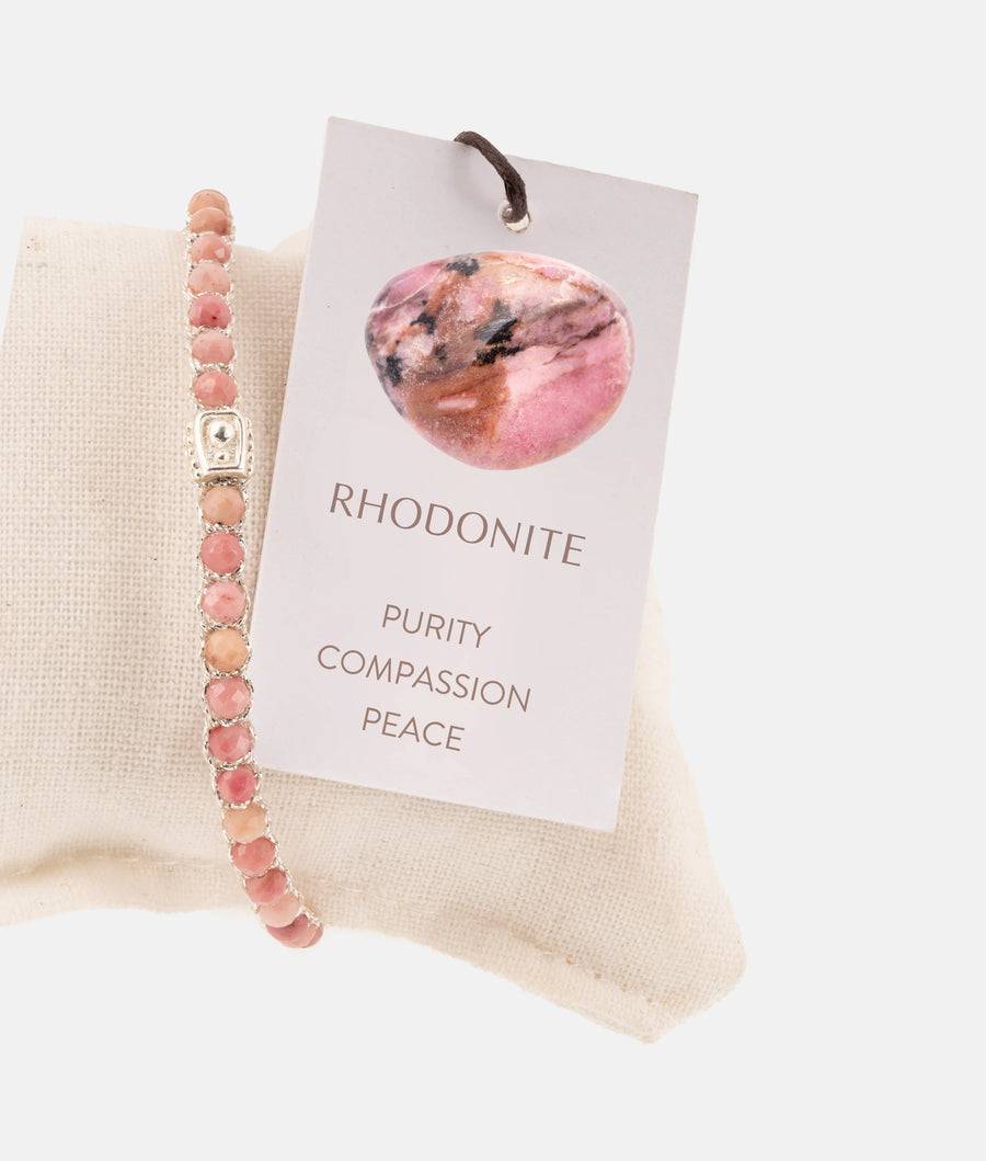 Rhodonite  Australia Bracelet | Silver