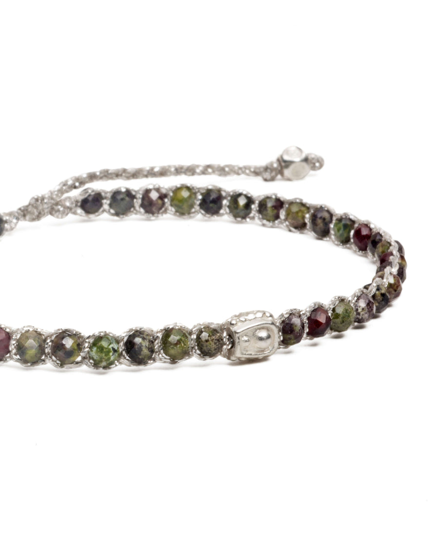 Bloodstone Bracelet | Silver