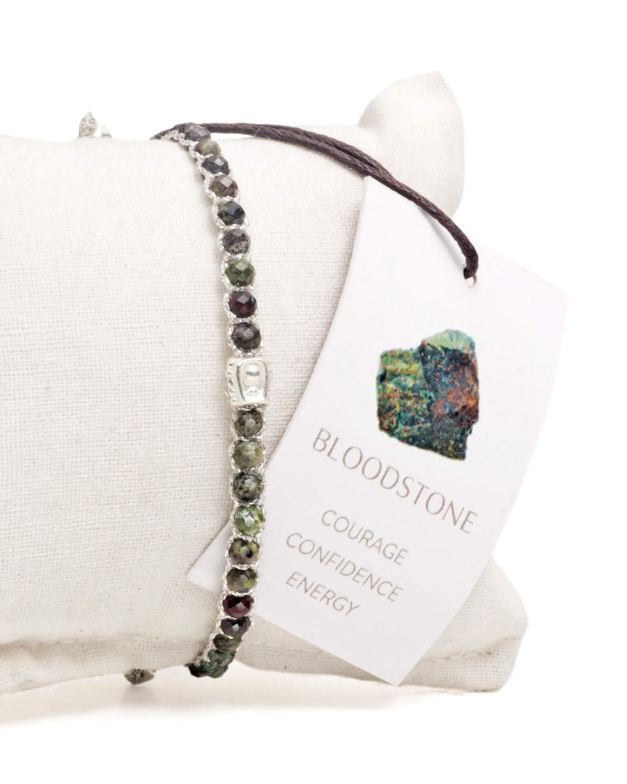 Bloodstone Bracelet | Silver