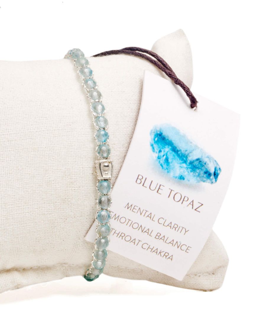 Blue Topaz Bracelet | Silver