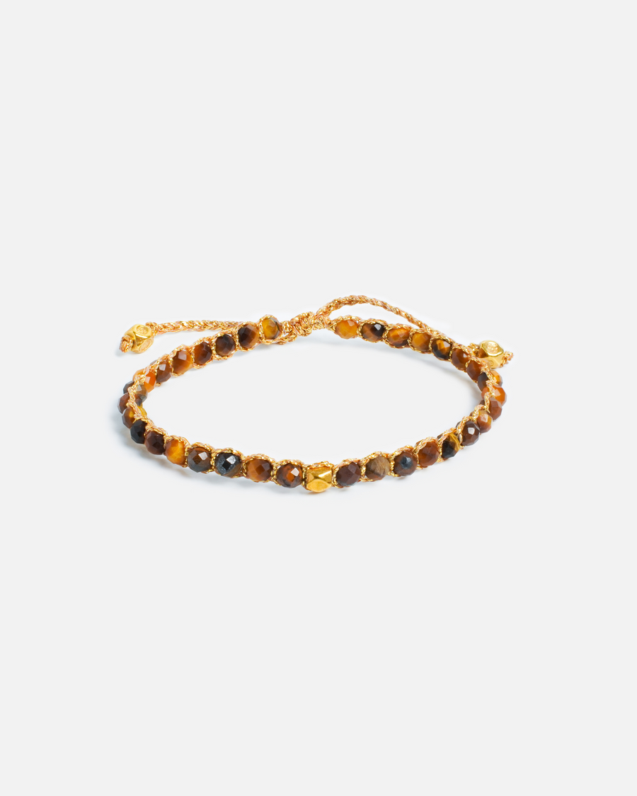 Tiger Eye Bracelet Nugget  Kids | Gold