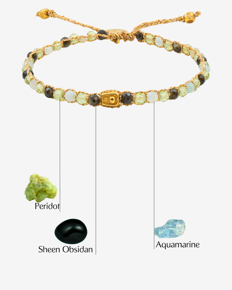 Pisces March Bracelet  |  Gold