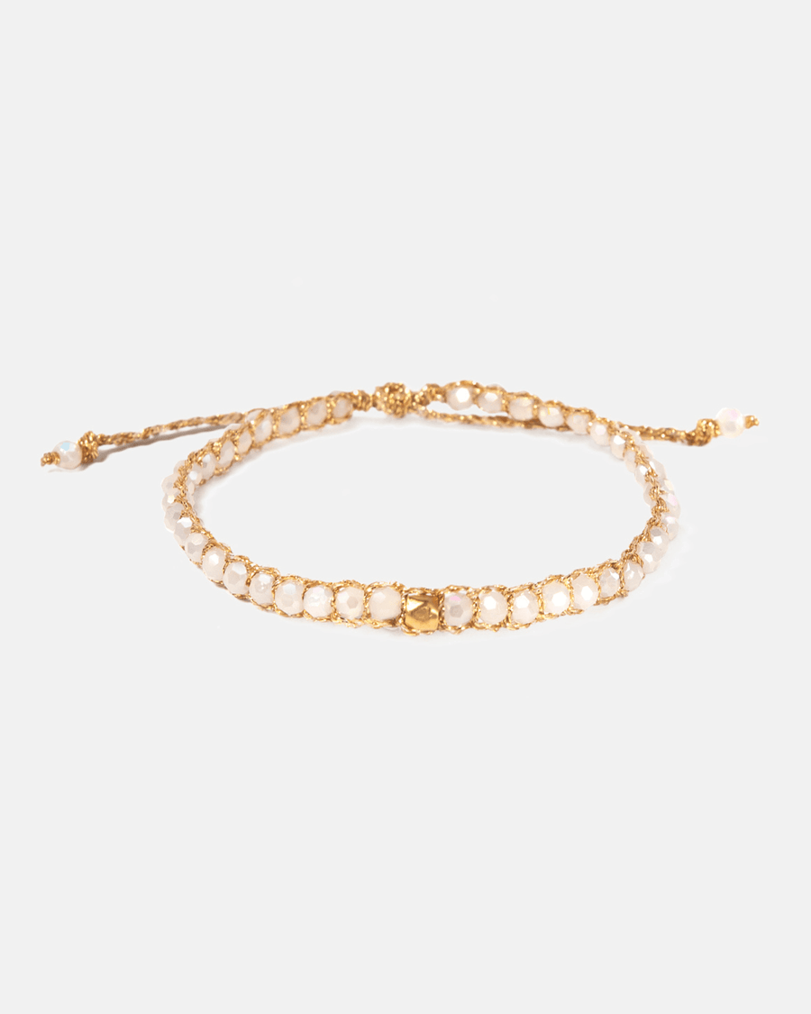 Crystal Glass Kids Nugget Bracelet | Gold - Samapura Jewelry