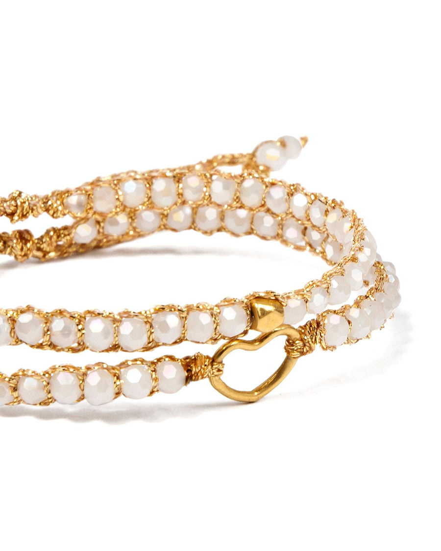 Crystal Glass Kids Nugget Bracelet | Gold - Samapura Jewelry