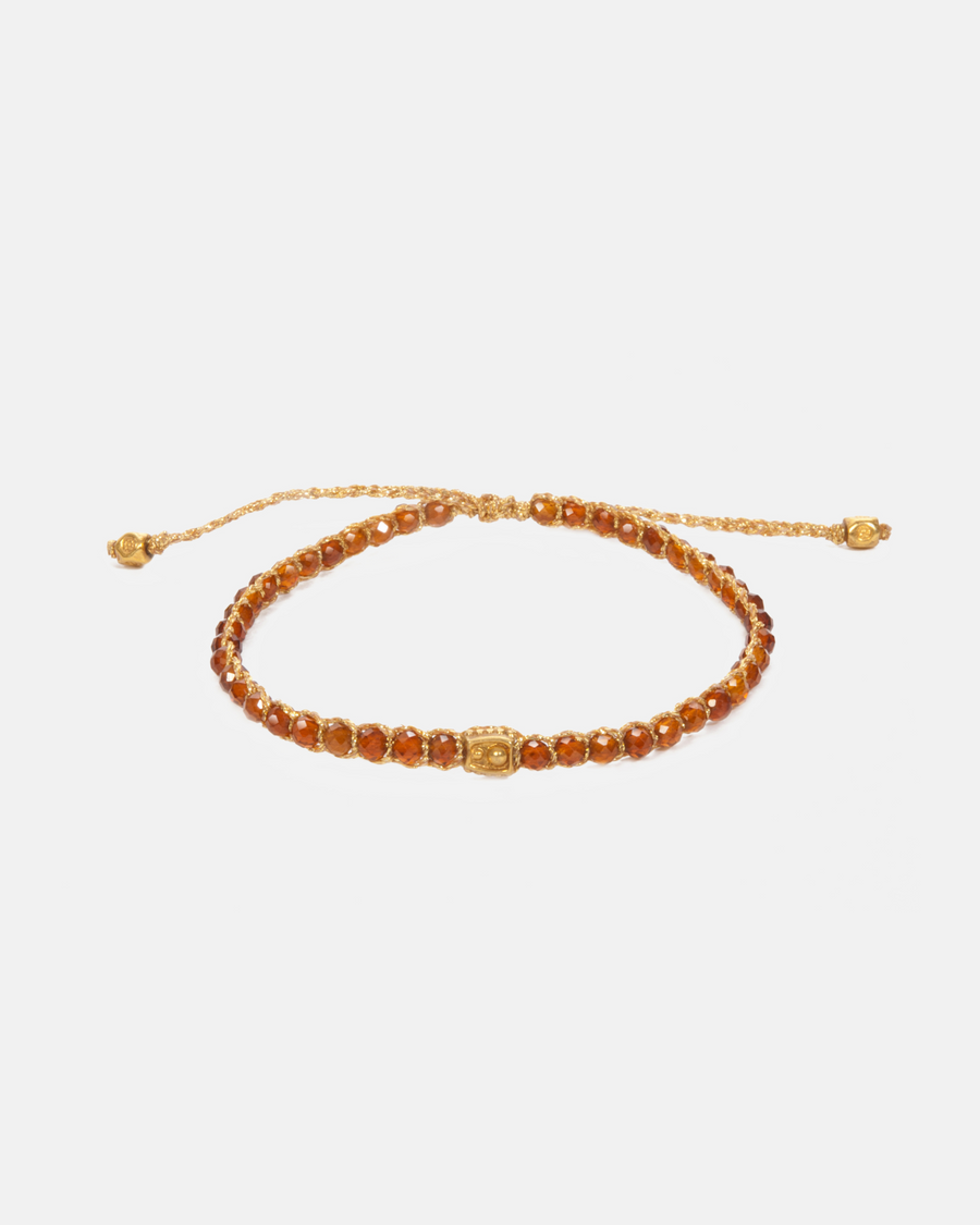 Orange Garnet Bracelet | Gold