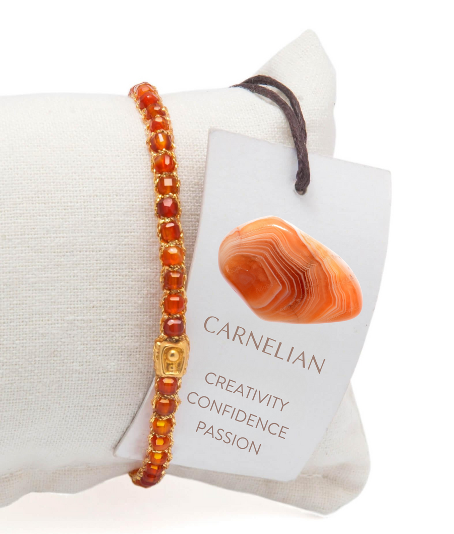 Carnelian Bracelet | Gold