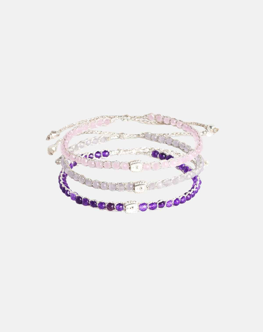 Girly Stack Bracelets | Silver
