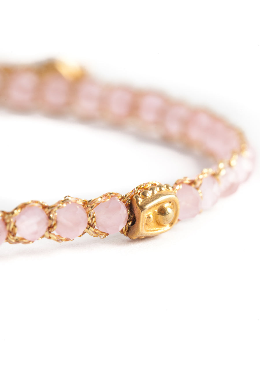 Pink Tourmaline from Mozambique Bracelet | Gold