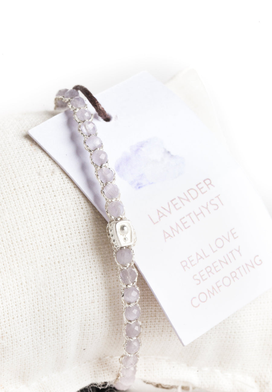 Lavender Amethyst Bracelet | Silver