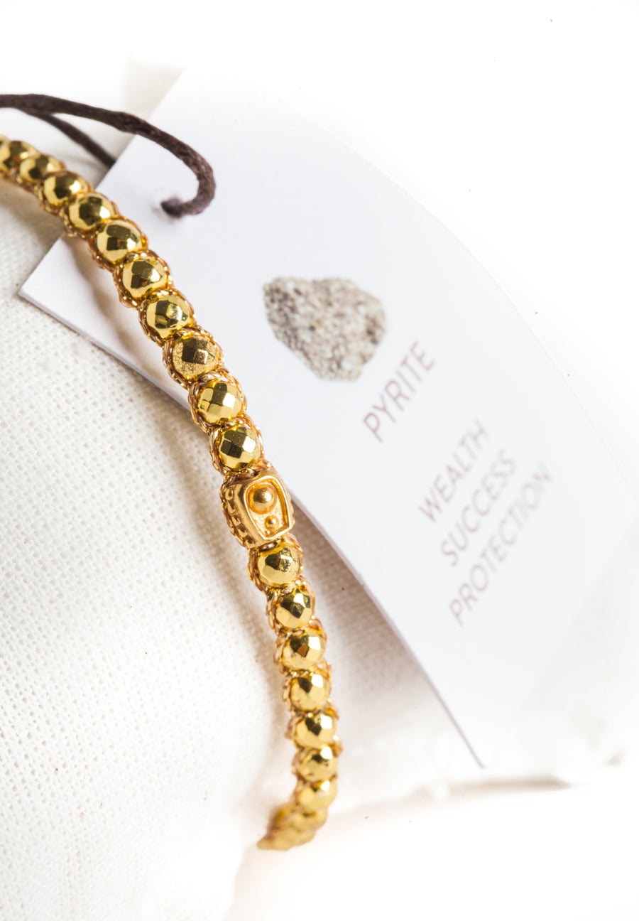 Pyrite Bracelet | Gold