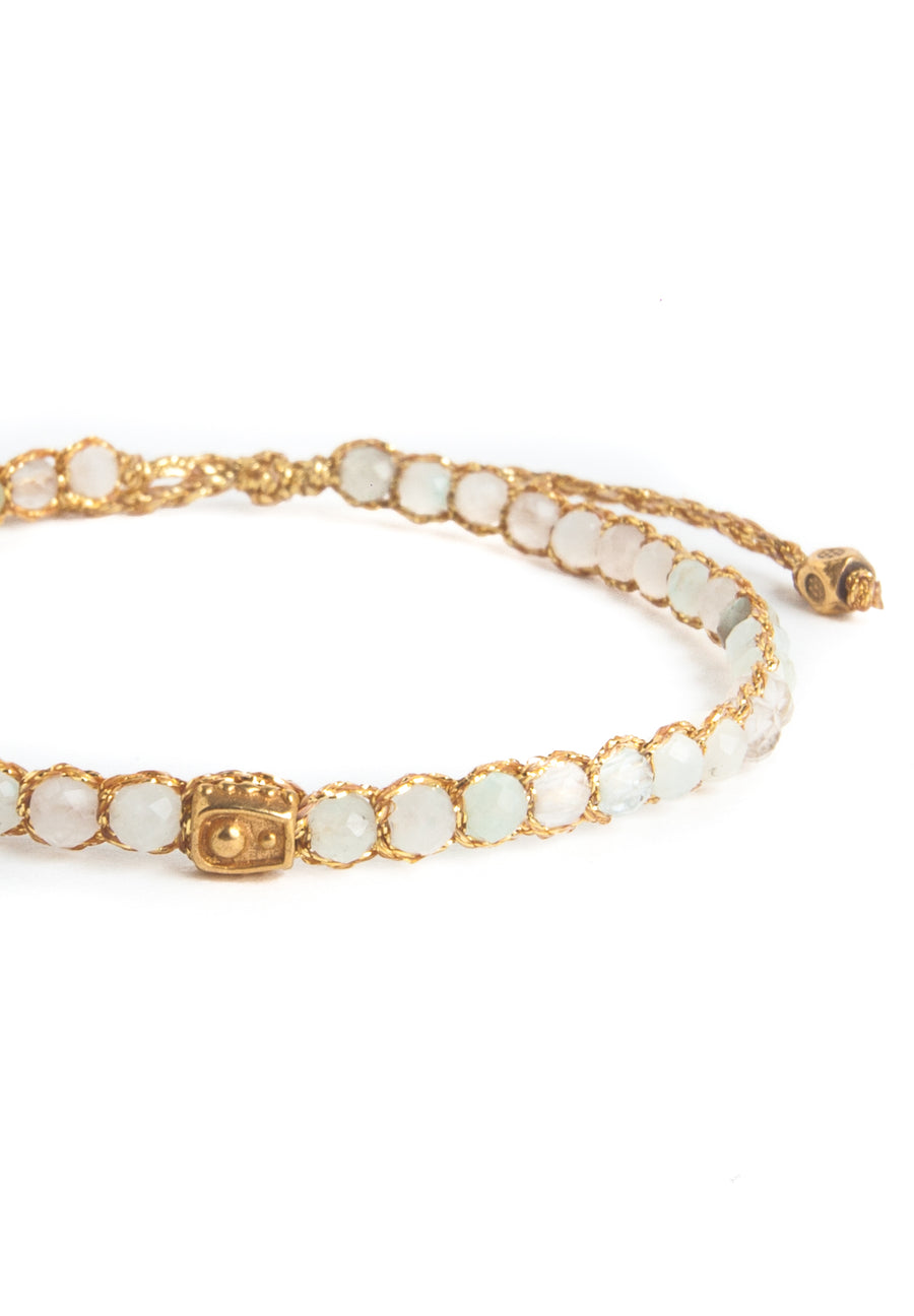 Aquamarine Bracelet | Gold