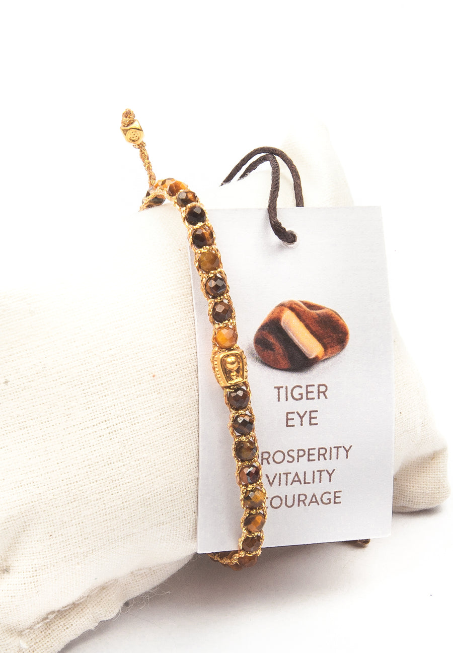 Tiger Eye Bracelet | Gold