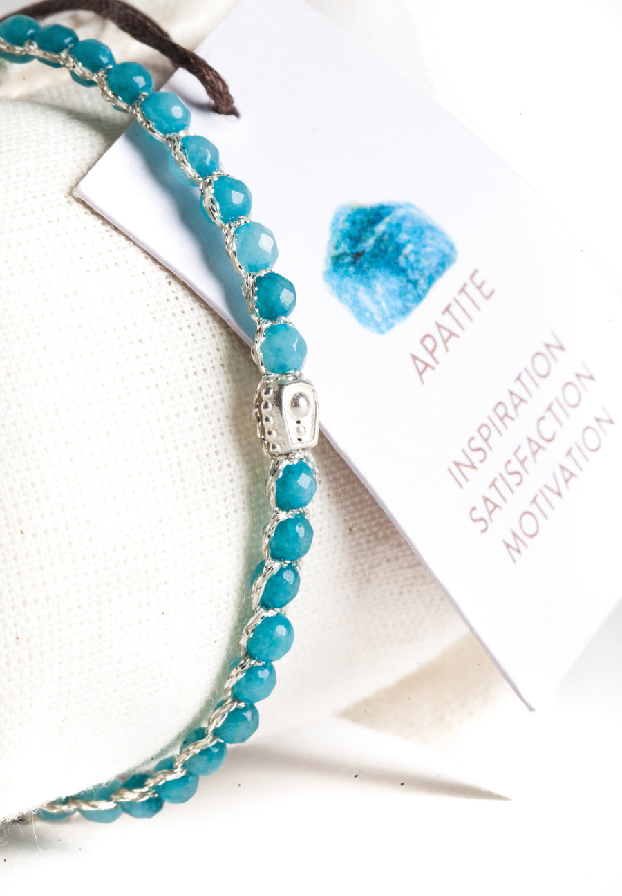 Apatite  Bracelet | Silver