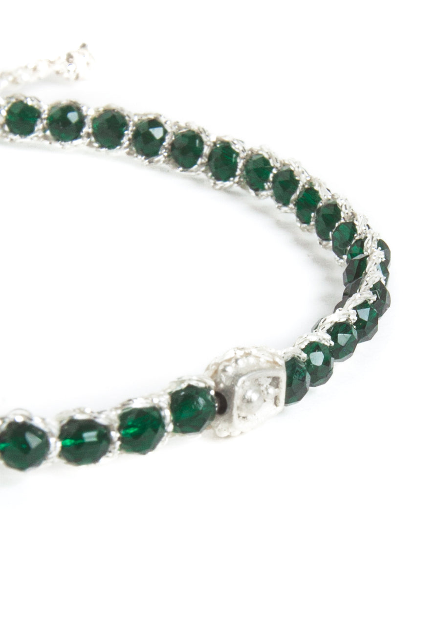 Green Spinel  Bracelet | Silver