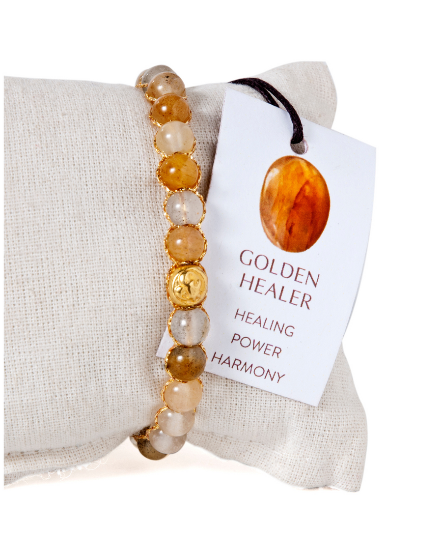 Golden Healer 6mm Bracelet | Gold
