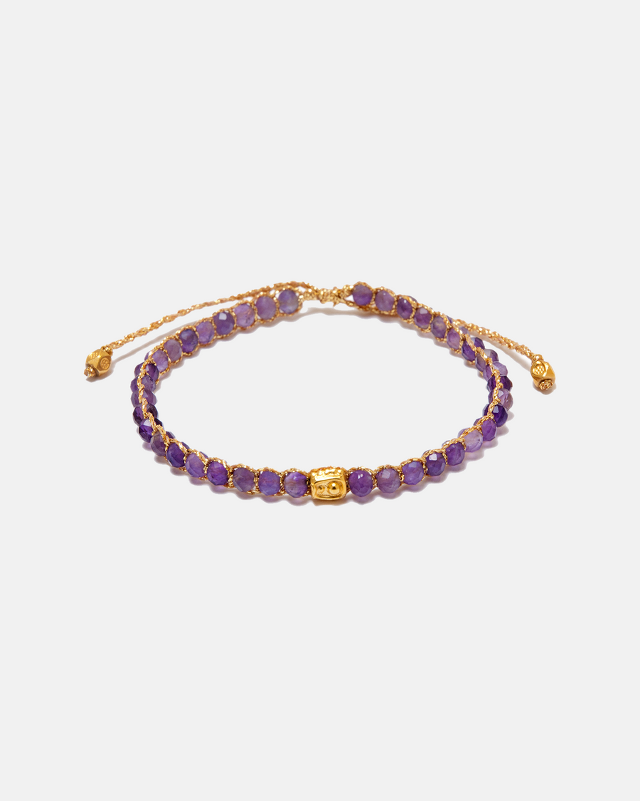 Amethyst Bracelet | Gold