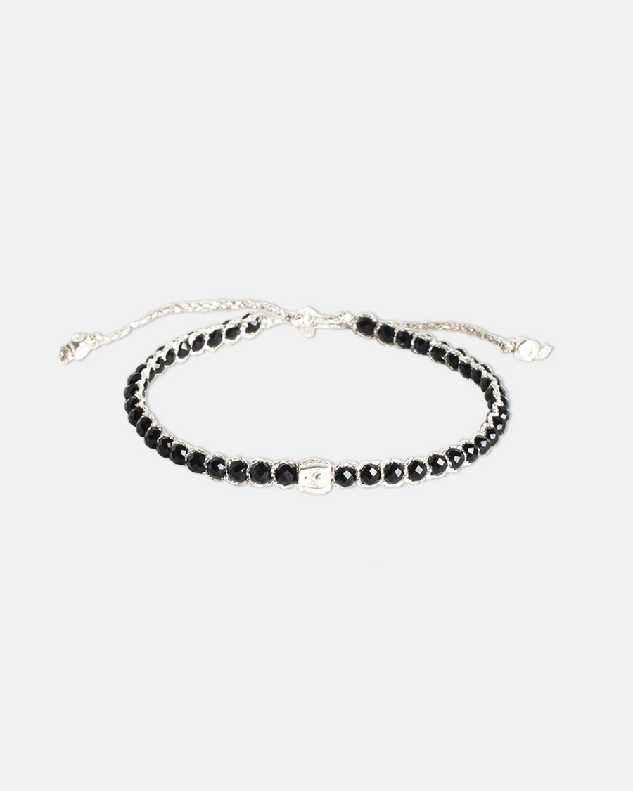 Black Spinel  Bracelet | Silver