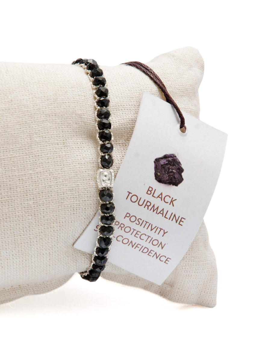Black Tourmaline Bracelet | Silver