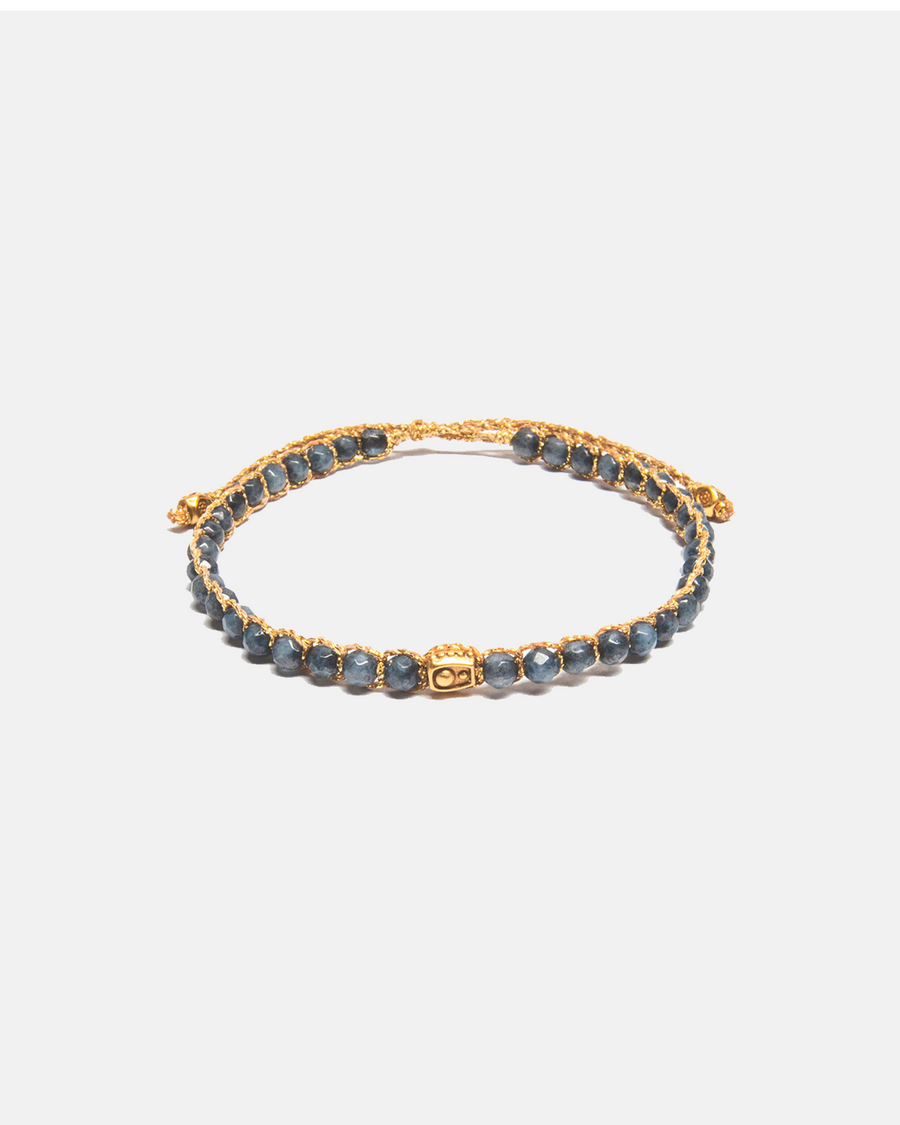 Blue Aventurine Bracelet | Gold