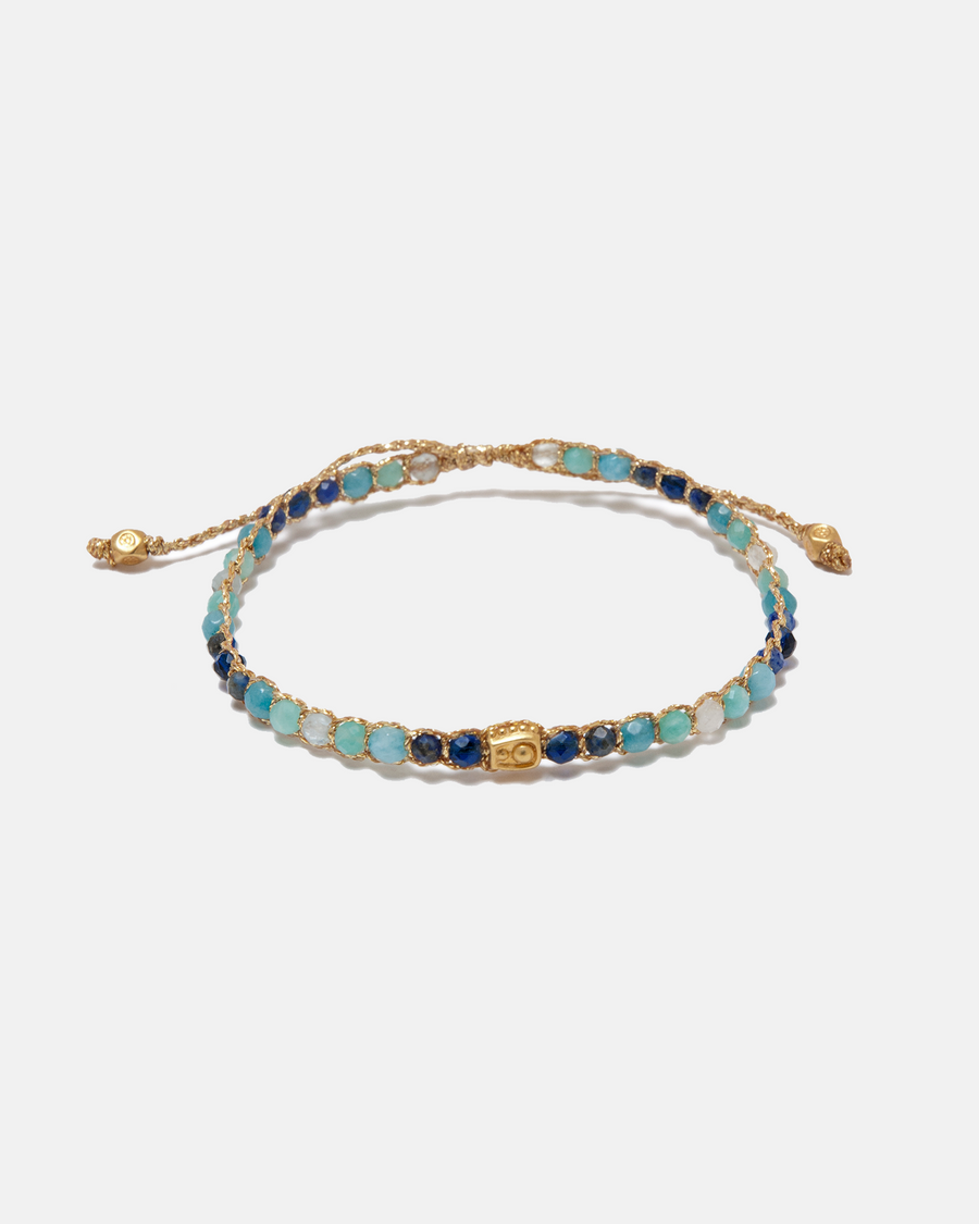 Ombre Blue River Bracelet | Gold