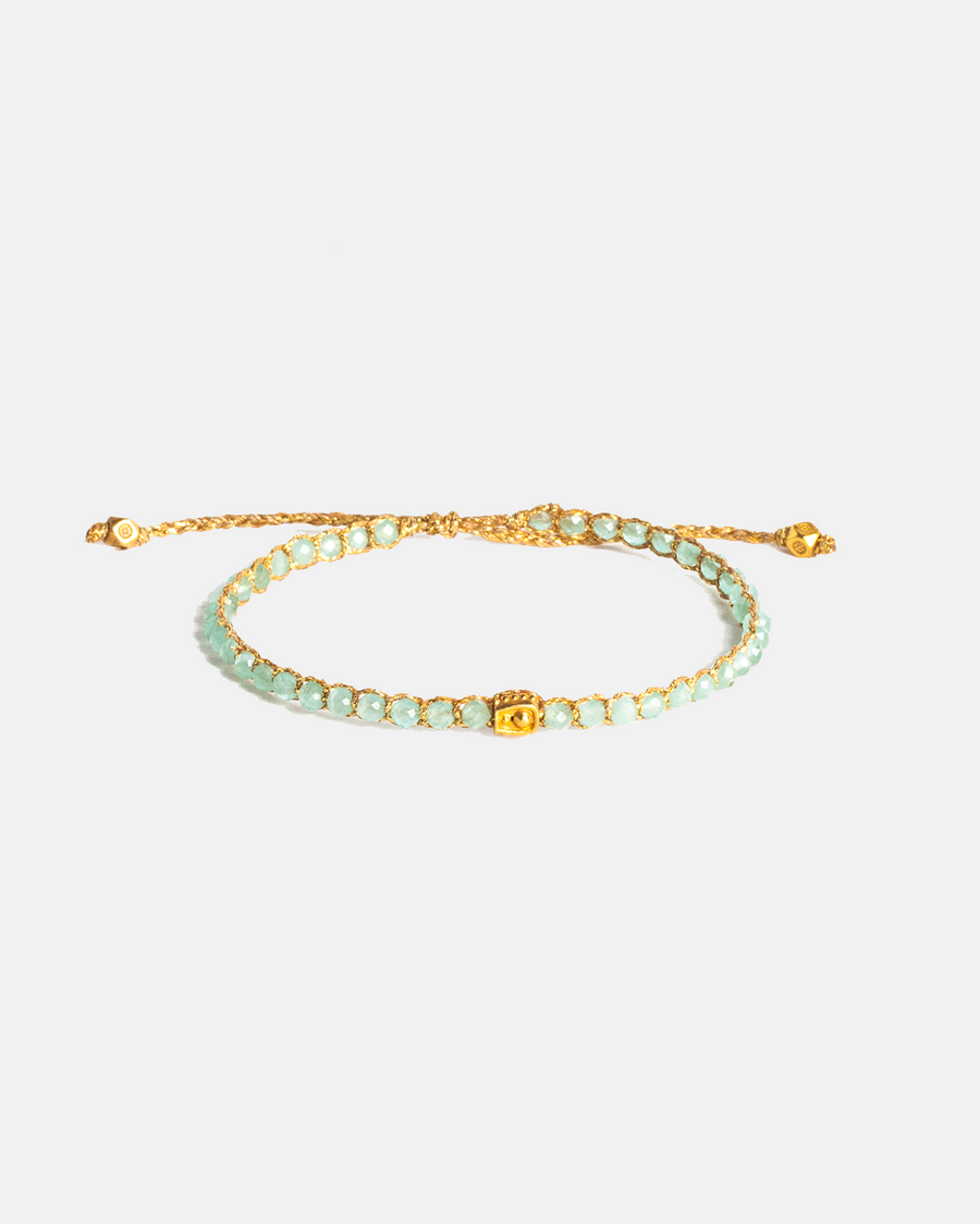 Chalcedony Bracelet | Gold