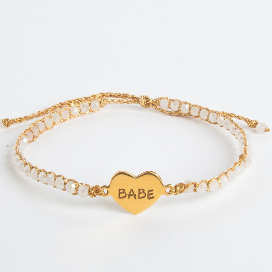 Crystal Rainbow Babe Bracelet | Gold