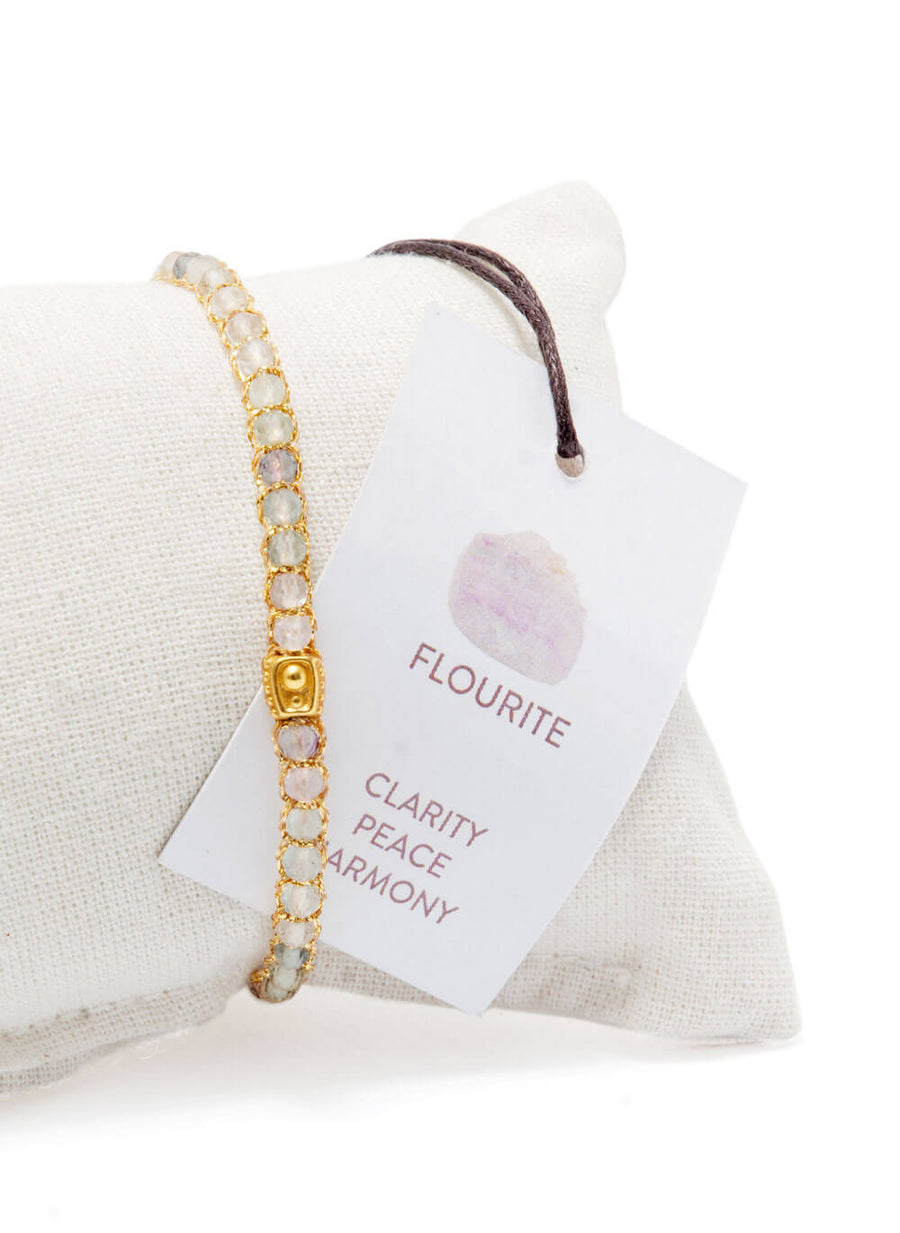 Flourite Bracelet | Gold