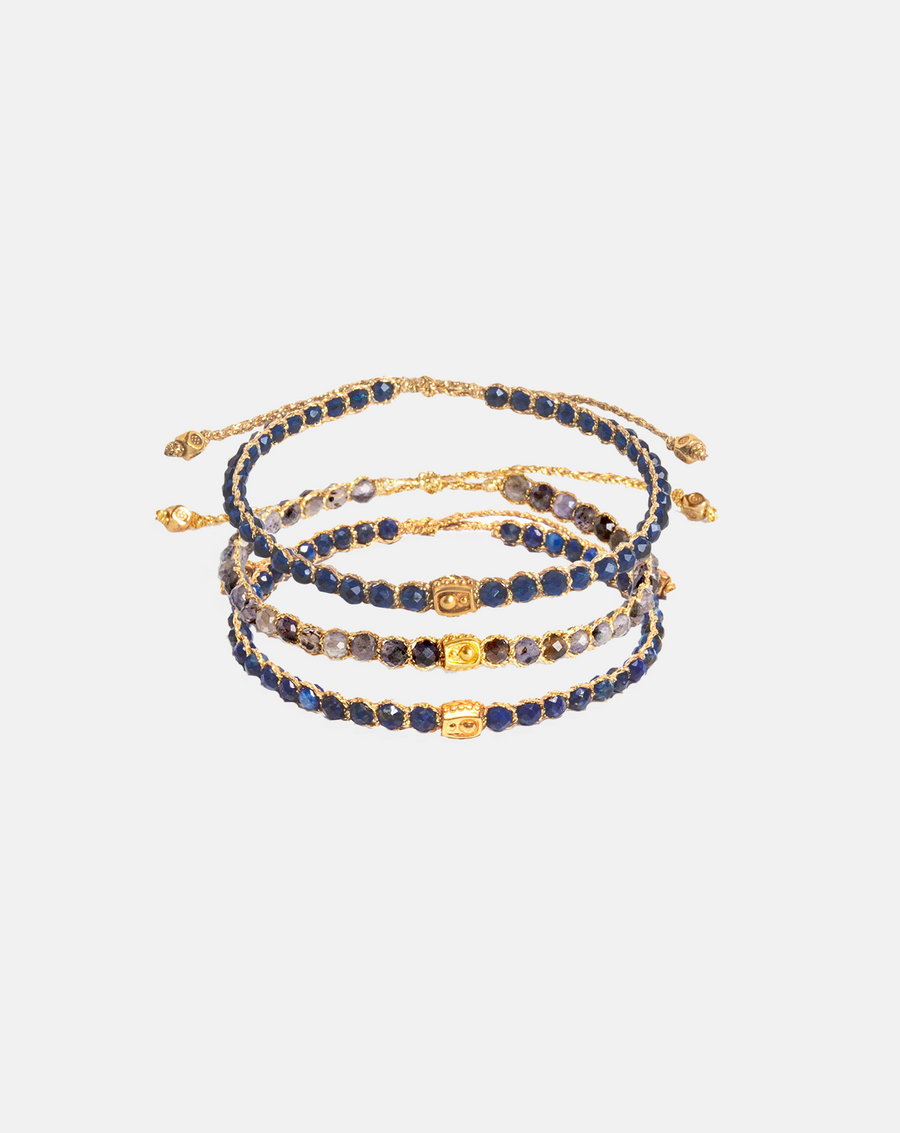 Third Chakra Stack Bracelets | Gold