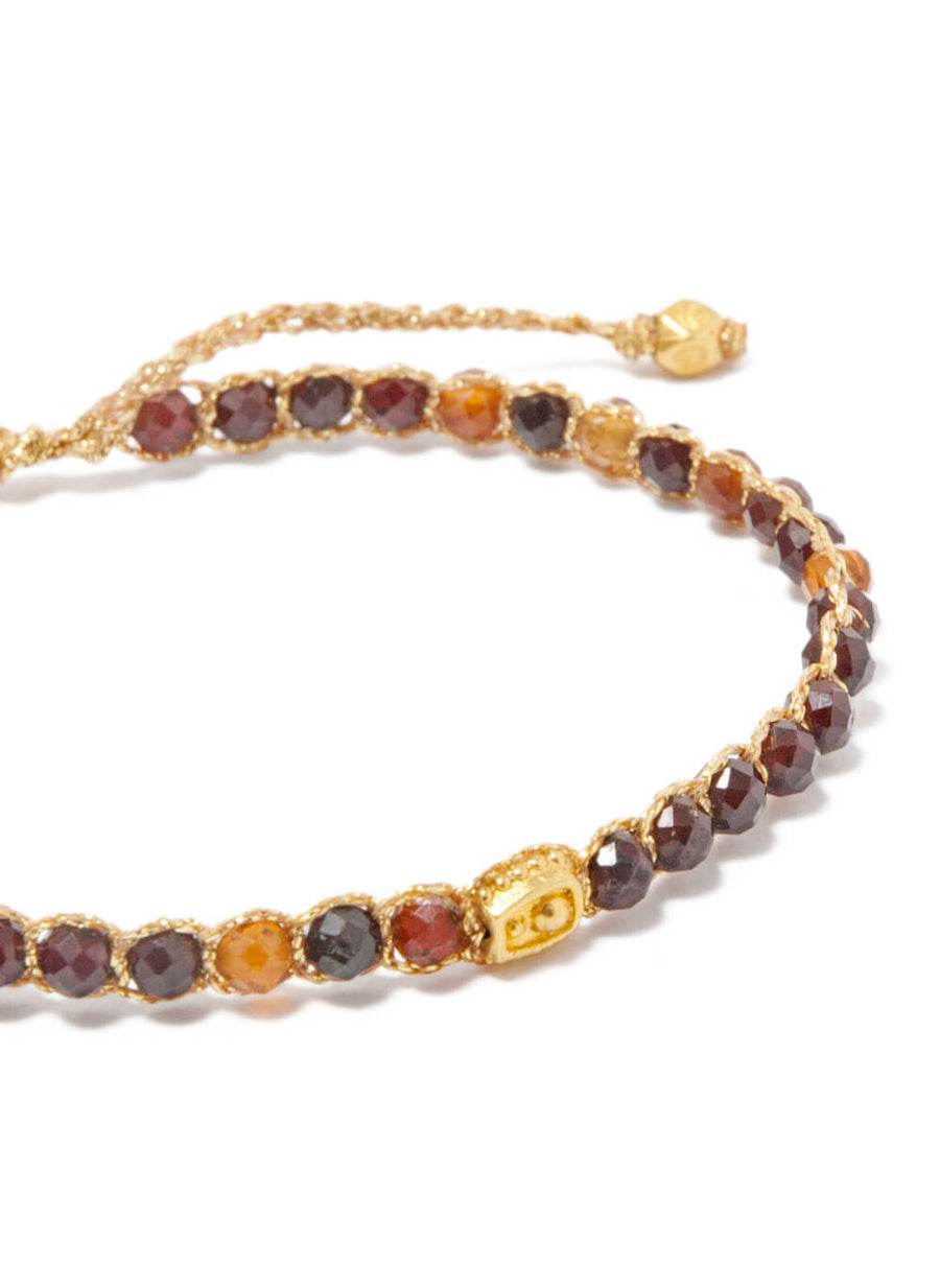 Hessonite Garnet Bracelet | Gold