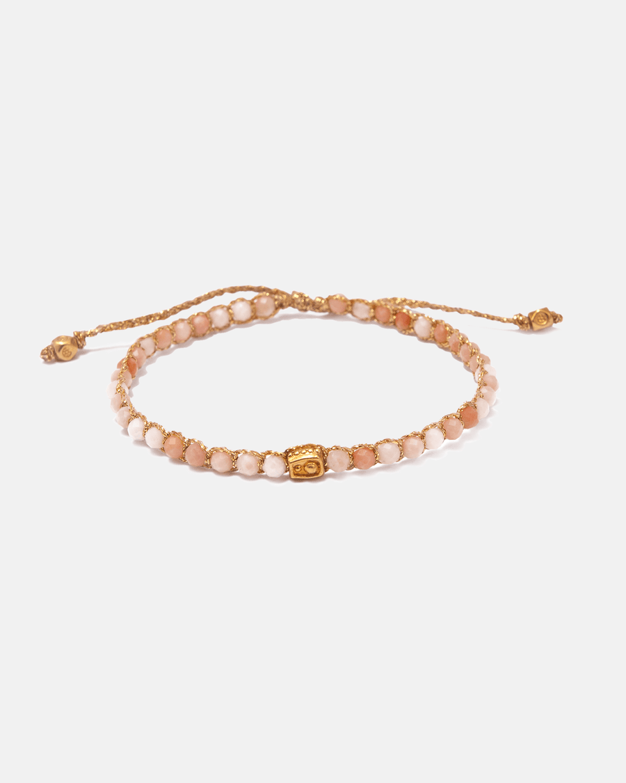 Pink Aventurine Bracelet | Gold