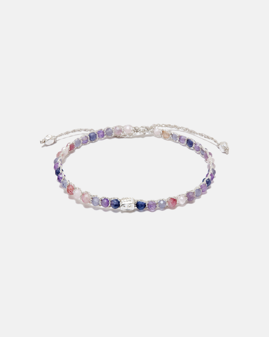 Ombre Purple Rain Bracelet | Silver