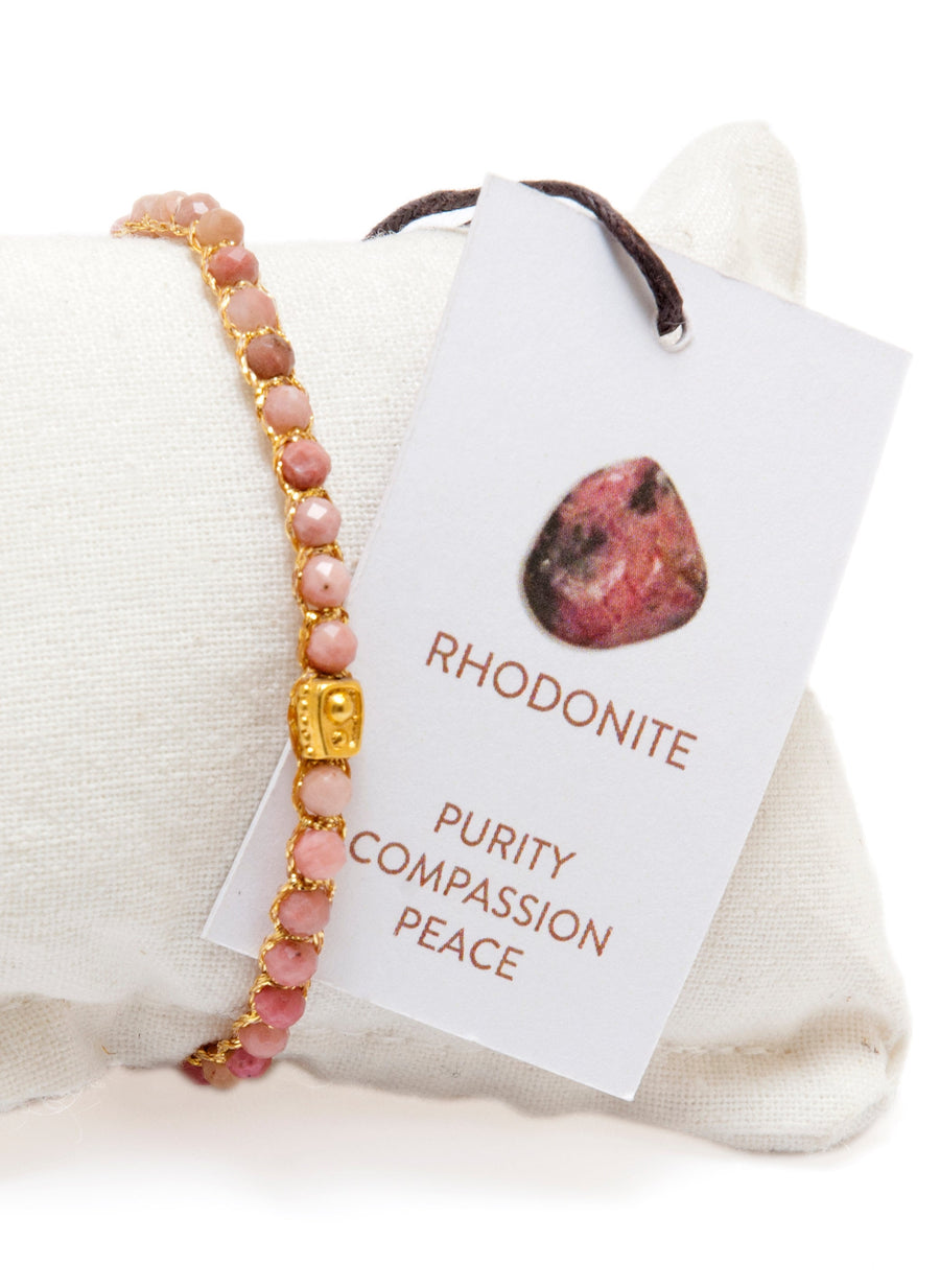 Rhodonite Australia Bracelet | Gold