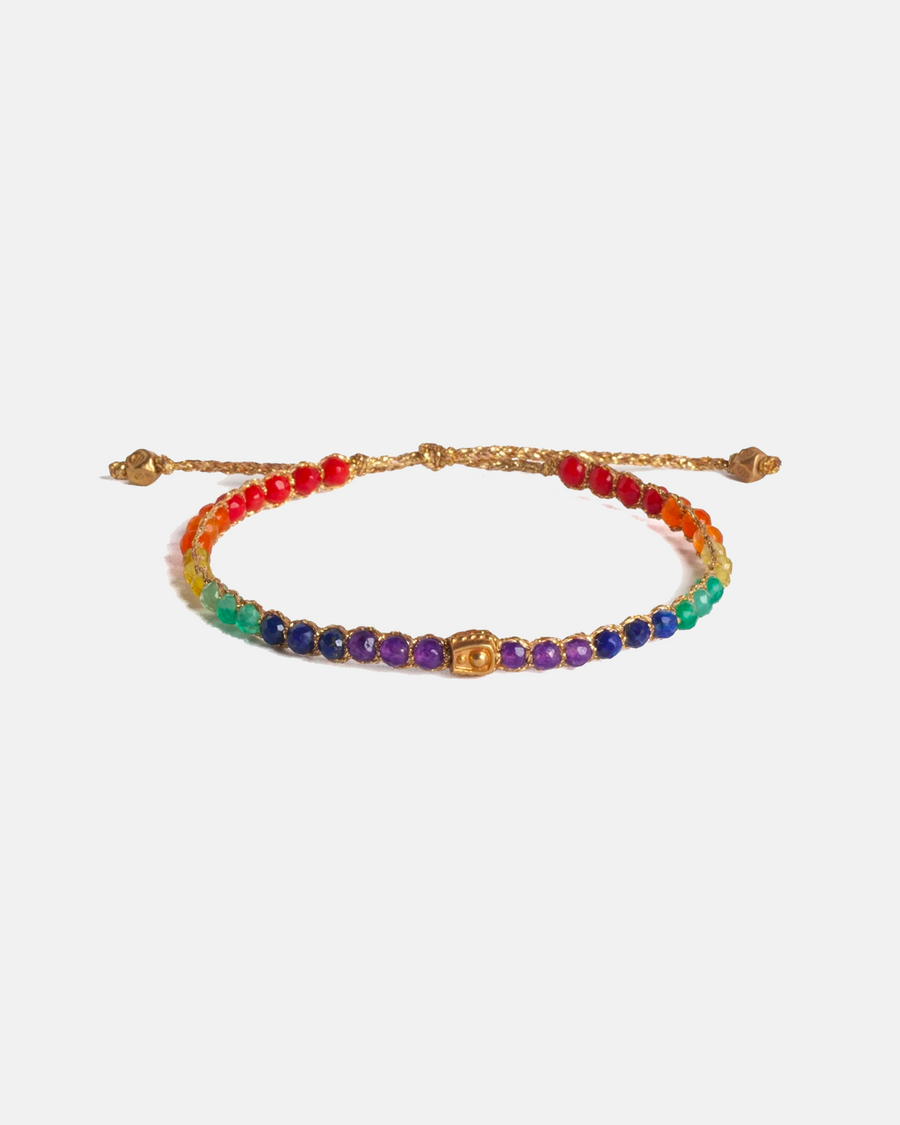 Rainbow Bold Bracelet | Gold