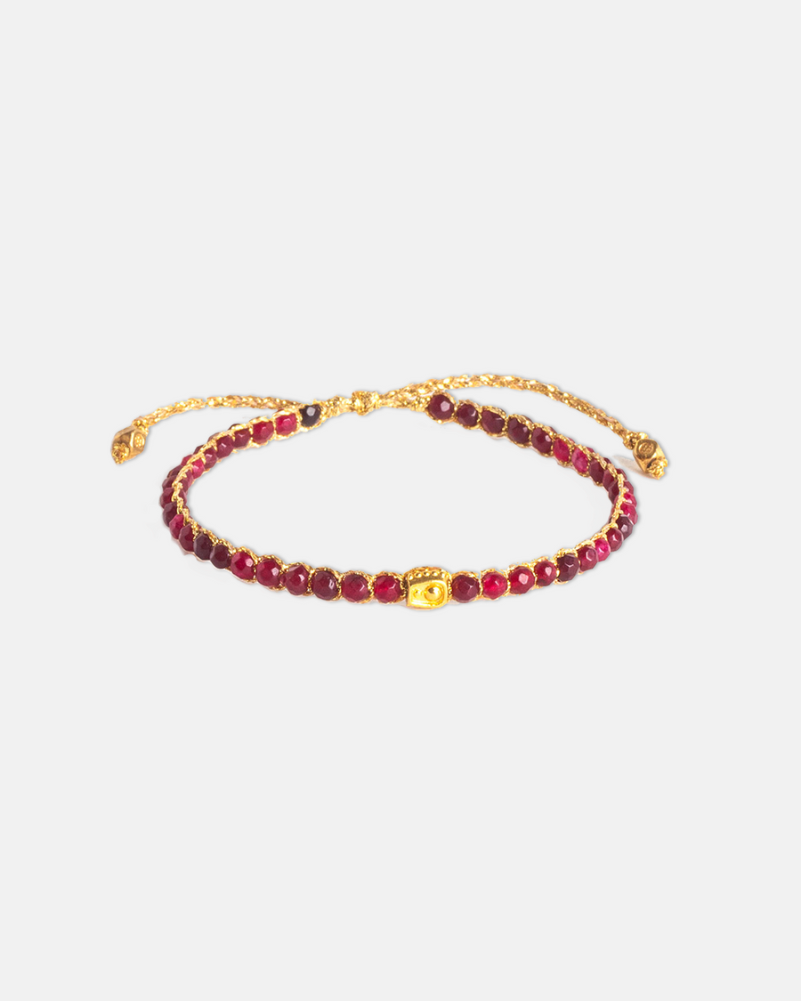 Ruby Bracelet | Gold