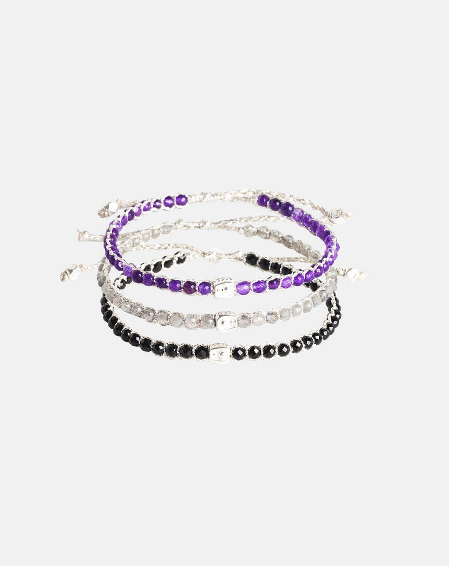 Galaxy Stack Bracelets | Silver