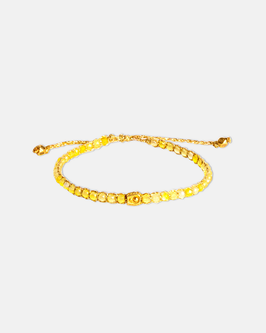 Yellow Calcite Bracelet | Gold