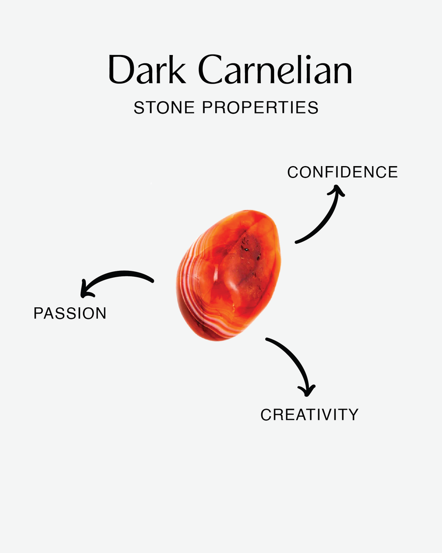 Dark Carnelian Bracelet | Gold