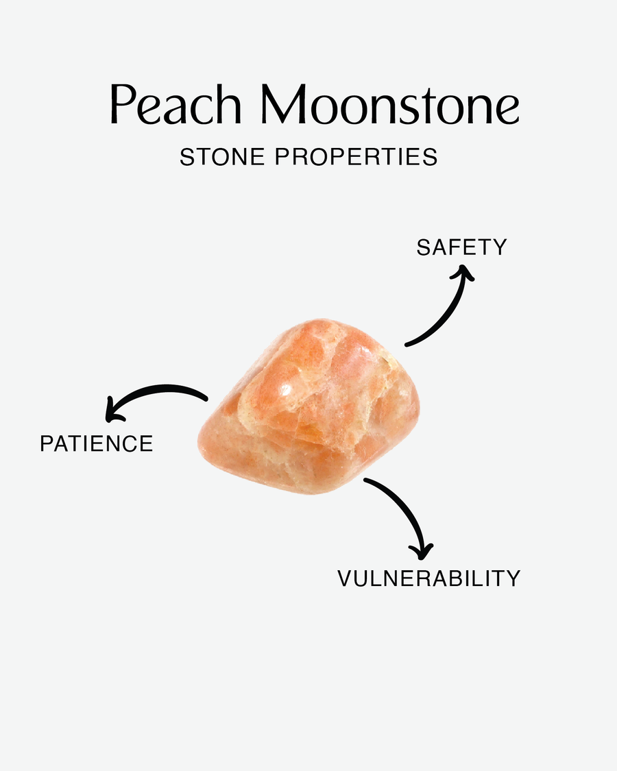 Peach Moonstone Bracelet | Silver