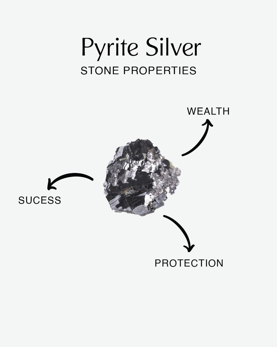Pyrite Silver Bracelet | Gold